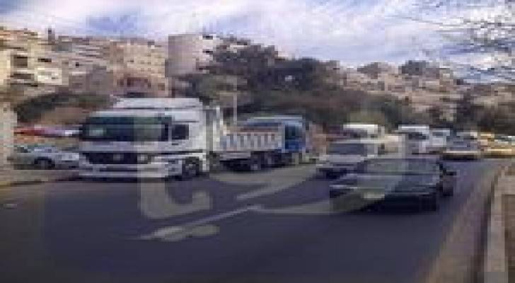 اعتصام لأصحاب الشاحنات أمام أمانة عمان