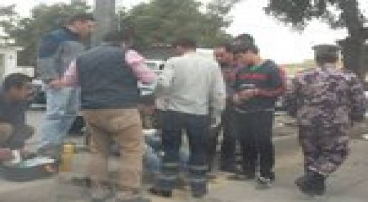 إصابة مواطن اثر حادث سير في الياسمين