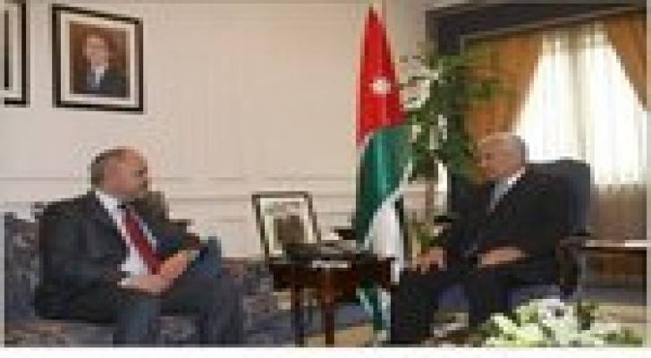 النسور يستقبل وزير المواصلات الليبي