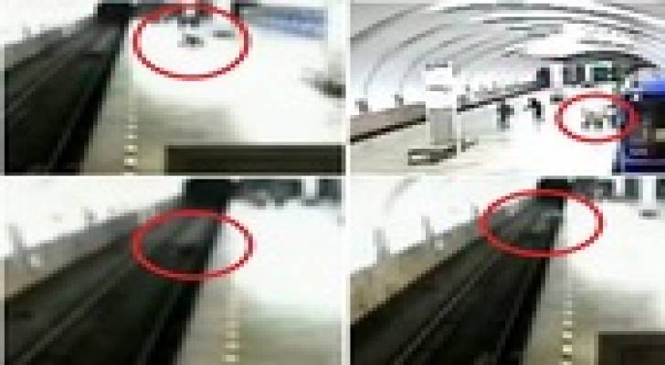 تشاجرت مع زوجها فألقت طفلهما أمام القطار " فيديو "