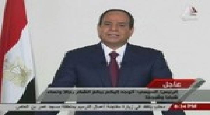 السيسي : سأعمل على تحقيق الحرية والعدالة الاجتماعية