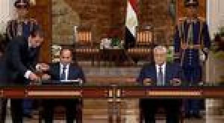 لأول مرة في تاريخ مصر السيسي ومنصور يوقعان "وثيقة السلطة"