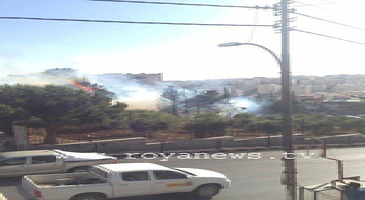 حريق في احد مدارس العاصمة عمان .. صور