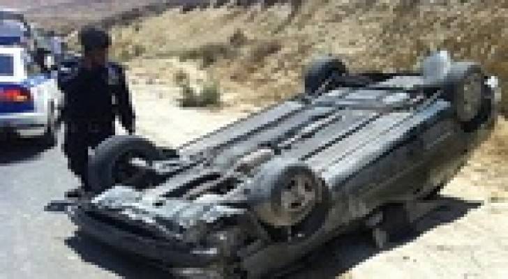 وفاتان وإصابتان اثر حادث تدهور في الطفيلة