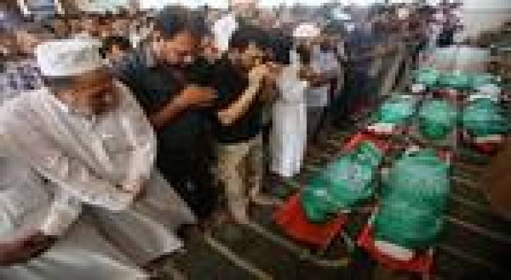 ارتفاع عدد شهداء العدوان على غزة الى 222 شهيدا