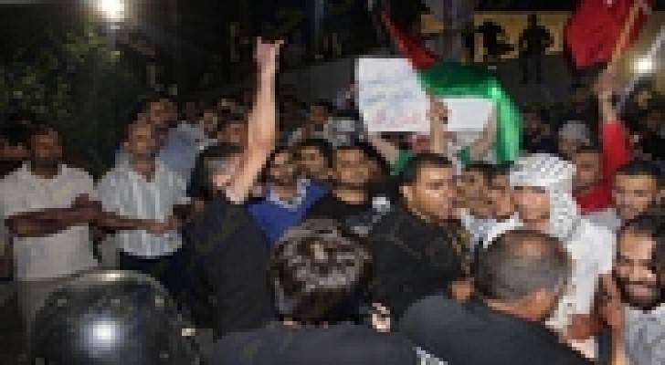 اعتصام امام الكالوتي تضامنا مع غزة