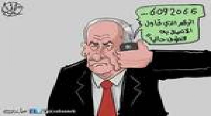 أسر الجندي شاؤول آرون .. كاريكاتير