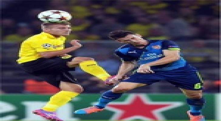 دورتموند يهزم  الاآرسنال بهدفين في دوري الأبطال