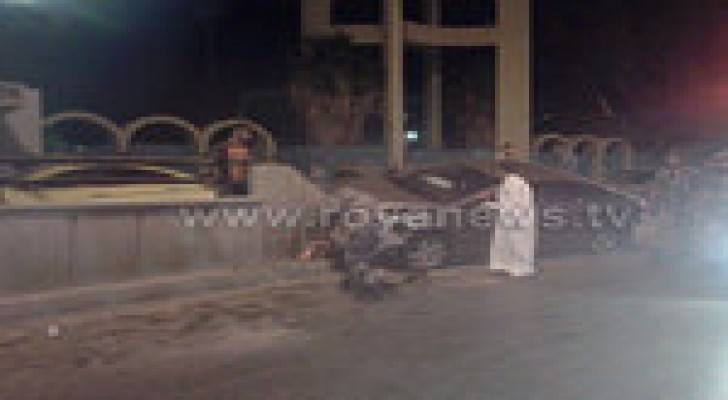 إربد : اصابتان بحادث سير في نفق مدينة الحسن الرياضية .. صور