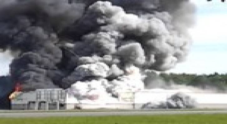 انفجار ضخم بمصنع كيماويات في دونيتسك في أوكرانيا