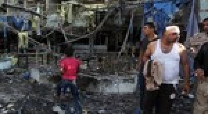 عشرات القتلى والجرحى في انفجار 5 سيارات مفخخة في العاصمة العراقية بغداد
