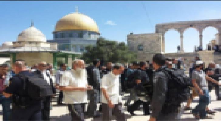 40 مستوطنا يقتحمون الأقصى والشرطة الإسرائيلية تعتدي على مسن فلسطيني حاول الدخول