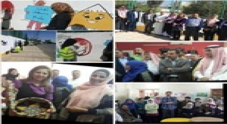 أعمال فنية تضفي الجمالية على جدران واسوار حديقة أبو بكر في خريبة السوق