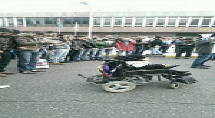 اعتصام في الجامعة الاردنية احتجاجا على رفع الرسوم