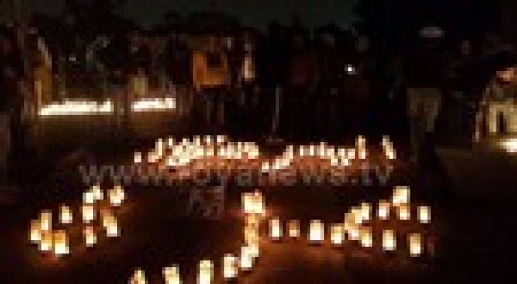 عمان: اضاءة شموع تضامنا مع الأهل في غزة .. صور
