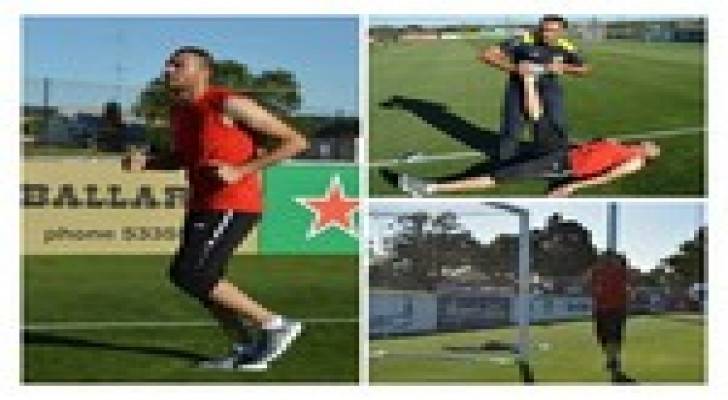 شفيع يباشر تدريباته الفردية