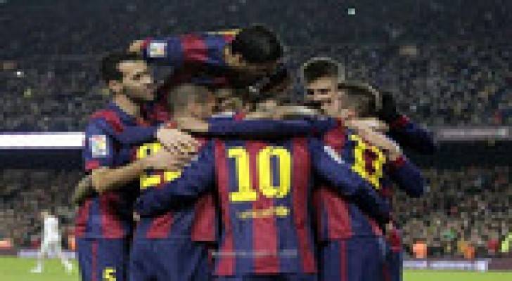 يد ميسي وقدمه ينهيان عقدة برشلونة امام اتلتيكو مدريد