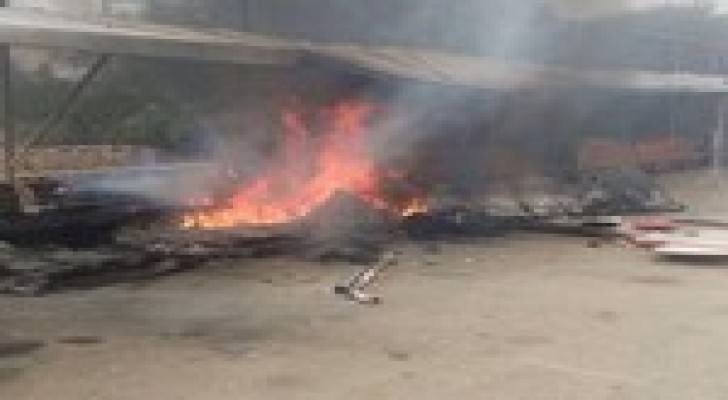 مقتل اسرائيليين في تحطم طائرة جنوب تل ابيب .. صور وفيديو