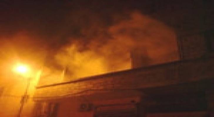 إصابة سيدة اثر حريق منزل في محافظة الزرقاء