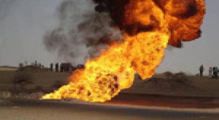 تفجير خط الغاز المصري إلى الأردن في سيناء