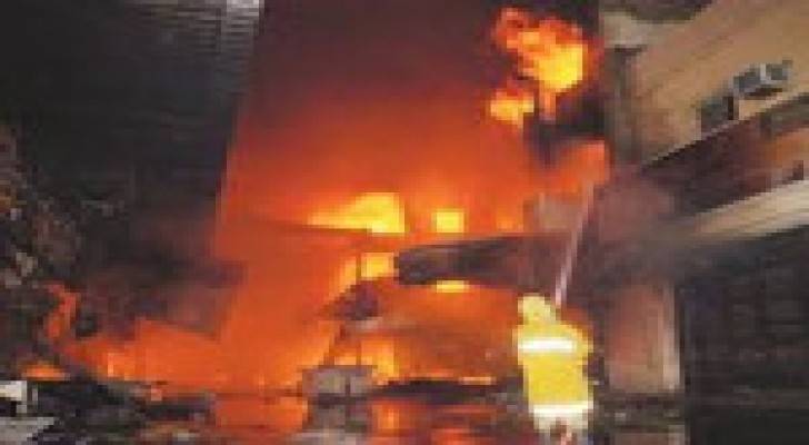 إصابة شخص اثر حريق منزل في محافظة العاصمة