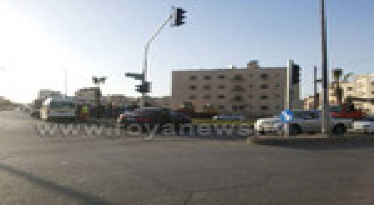 حادث سير في منطقة البيادر بعمان .. صور