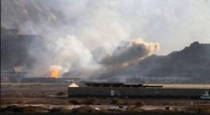 غارات ليلية مكثفة على مواقع تابعة للحوثيين في تعز وسط اليمن