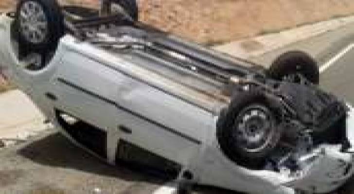 وفاة وإصابة اثر حادث تدهور مركبة في اربد