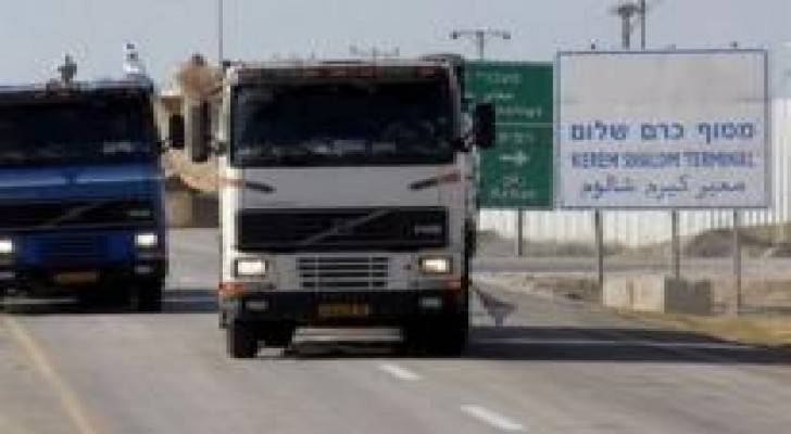 إدخال 520شاحنة بضائع ومساعدات لغزة