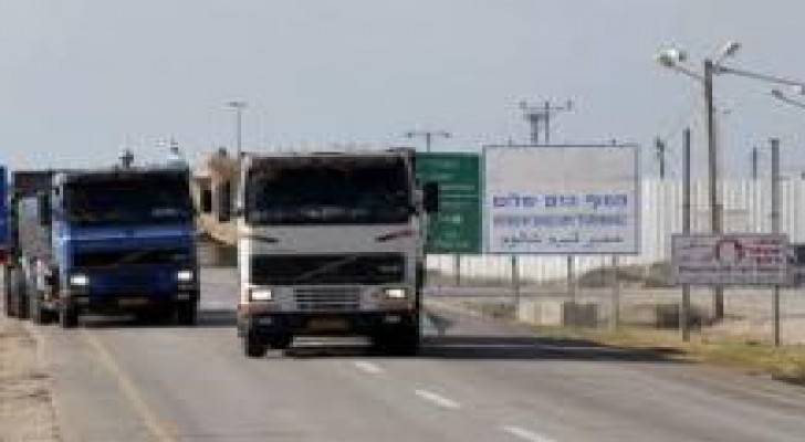 إدخال 550 شاحنة لغزة