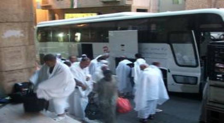 157 "حافلة حجاج" غادرت المملكة عبر حدود المدورة