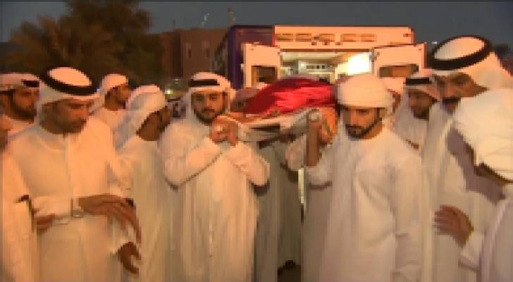 فيديو وصور : تشييع جثمان الشيخ راشد بن محمد آل مكتوم