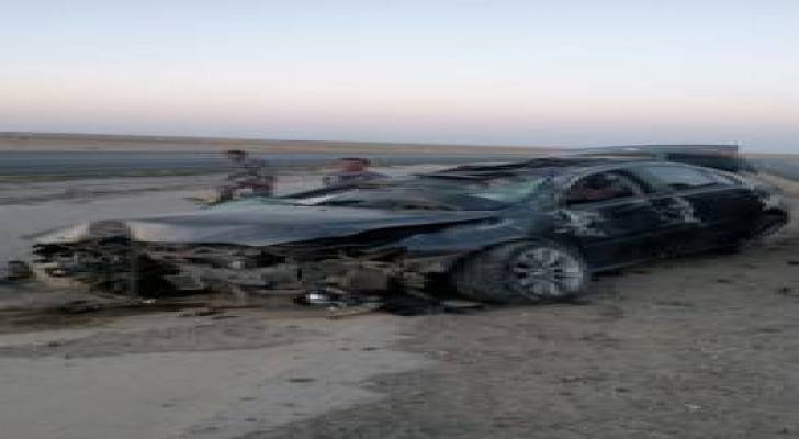 معان: اصابة حاج اردني على الطريق الصحراوي .. صور