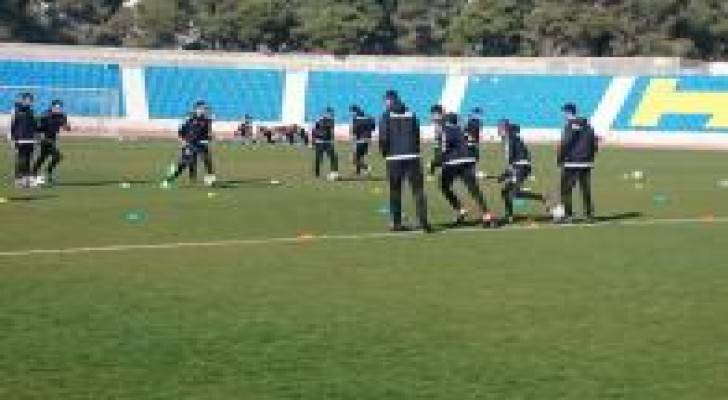 النشامى يباشرون تدريباتهم للجولة الحاسمة .. صور