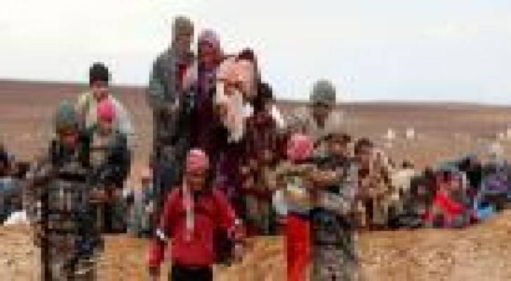"حرس الحدود" تستقبل 105 لاجئين سوريين