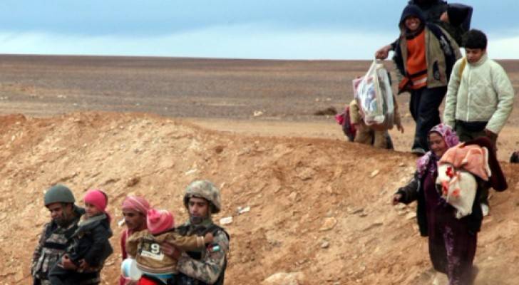 حرس الحدود تستقبل لاجئين سوريين