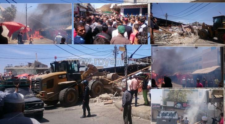 بالفيديو والصور : فوضى واشتباكات في الوحدات