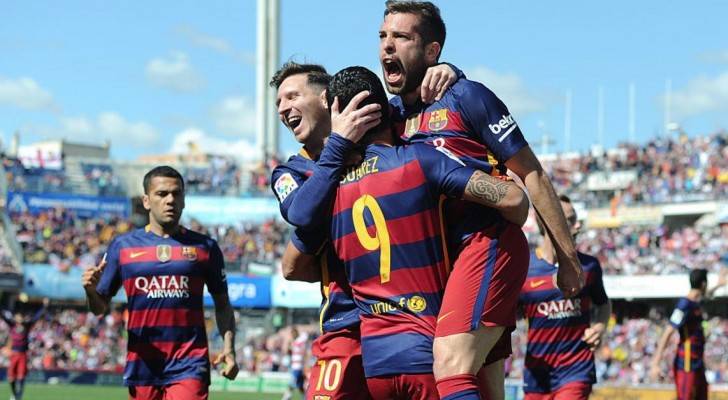 برشلونة يتوج بلقب الدوري الإسباني