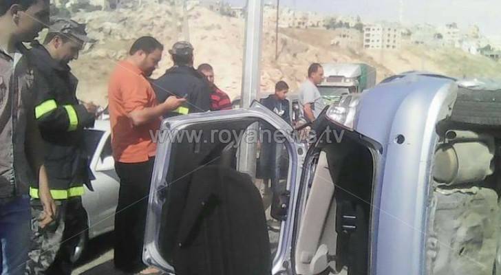 إصابتان بحادث سير بين إربد وكفريوبا