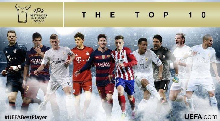 قائمة المرشحين لجائزة أفضل لاعب في أوروبا