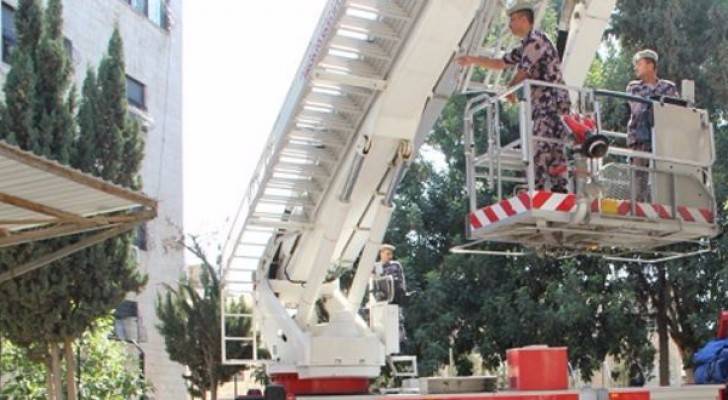 حريق داخل شقق فندقية في تلاع العلي