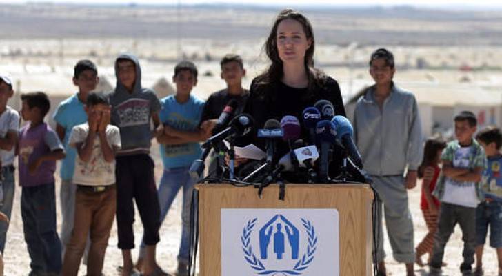 انجلينا جولي: مشكلة "الرقبان" لم يصنعها الاردن.. صور