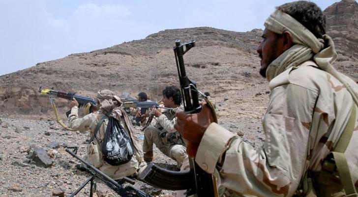 جنود تابعون للقوات الشرعية التي تدعم حكومة الرئيس هادي