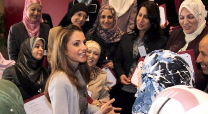 الملكة رانيا تهنئ بمناسبة يوم المعلم العالمي