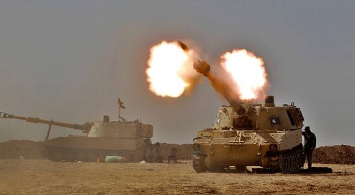  مدفعية للجيش العراقي في الموصل -   ارشيفية