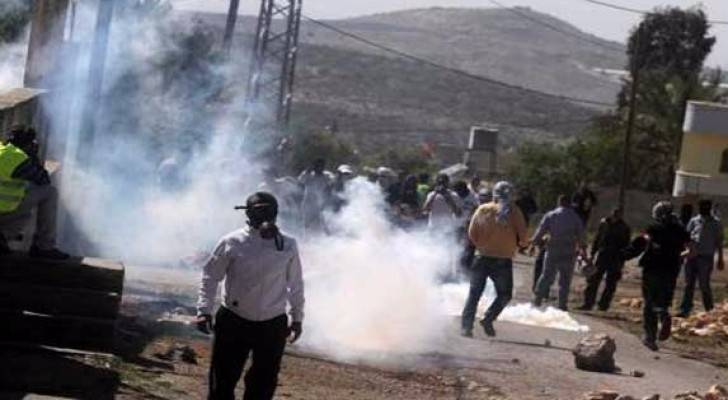 مواجهات بين شبان فلسطينيين والاحتلال الاسرائيلي 