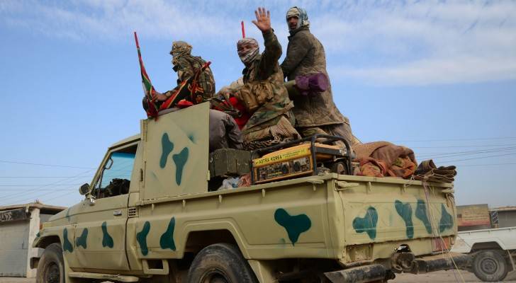 عناصر من الحشد الشعبي في الموصل العراق