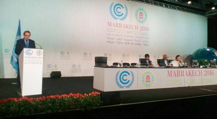 وزير البيئة يشارك في مؤتمر تغير المناخ في مدينة مراكش المغربية