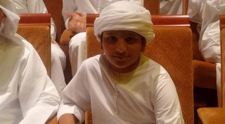 الطفل الاماراتي عبد الله 