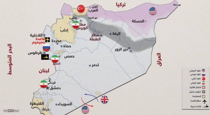 قوى دولية وإقليمية تتقاسم النفوذ في سوريا